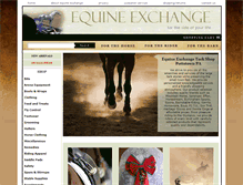 Tablet Screenshot of equineexchangestore.com